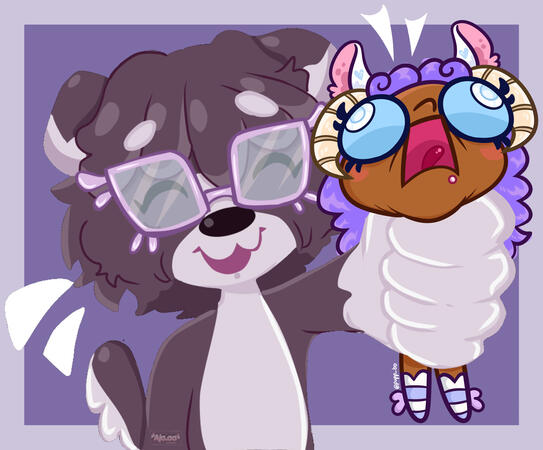 Art collab with @pupp_bo